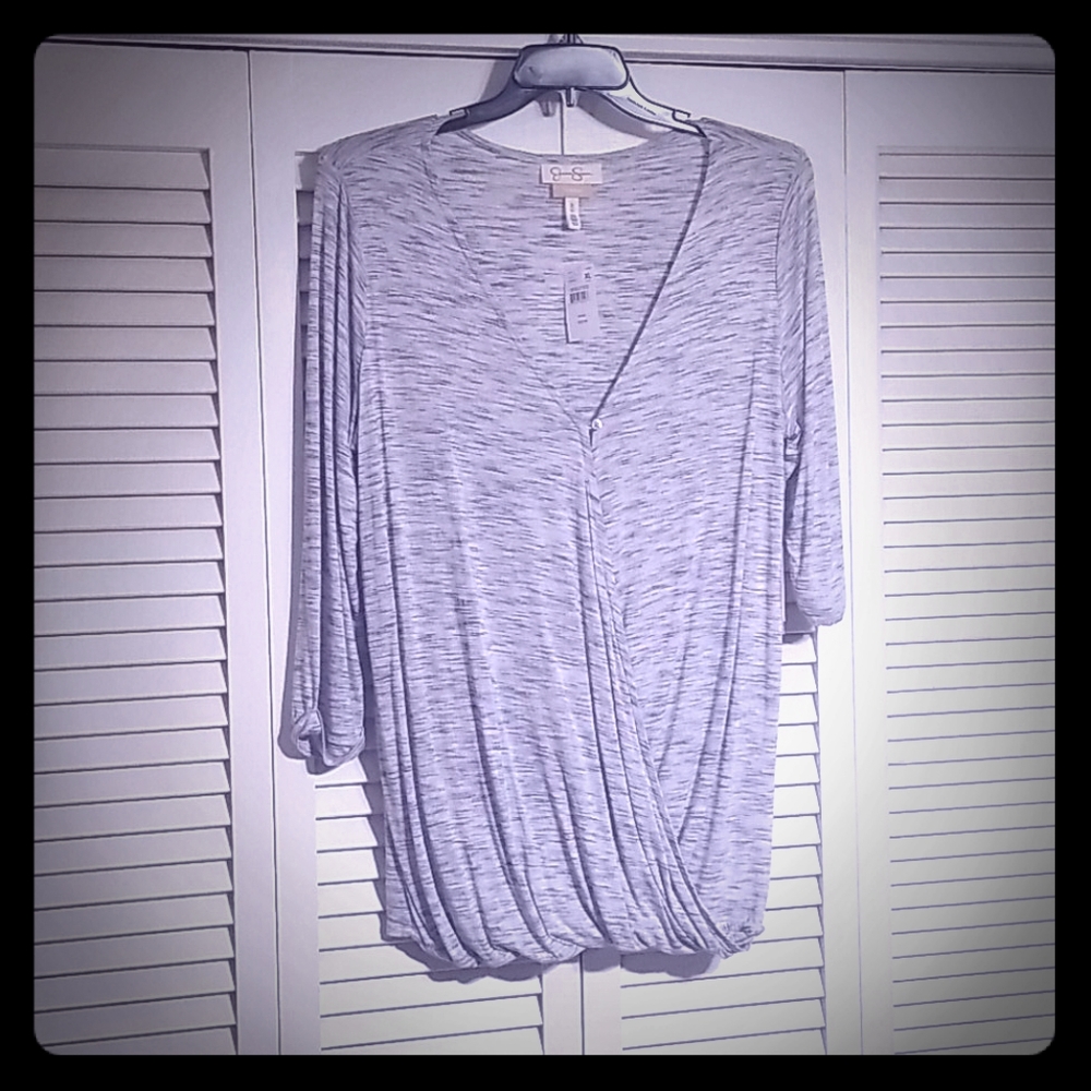 Gray nursing top - NEVER WORN